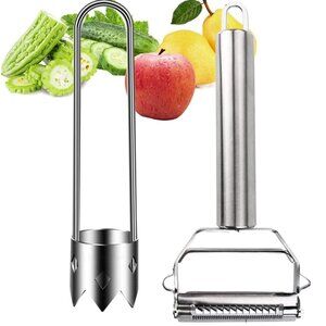 Pepper Cutter and Peller for Fruits Stainless Steel